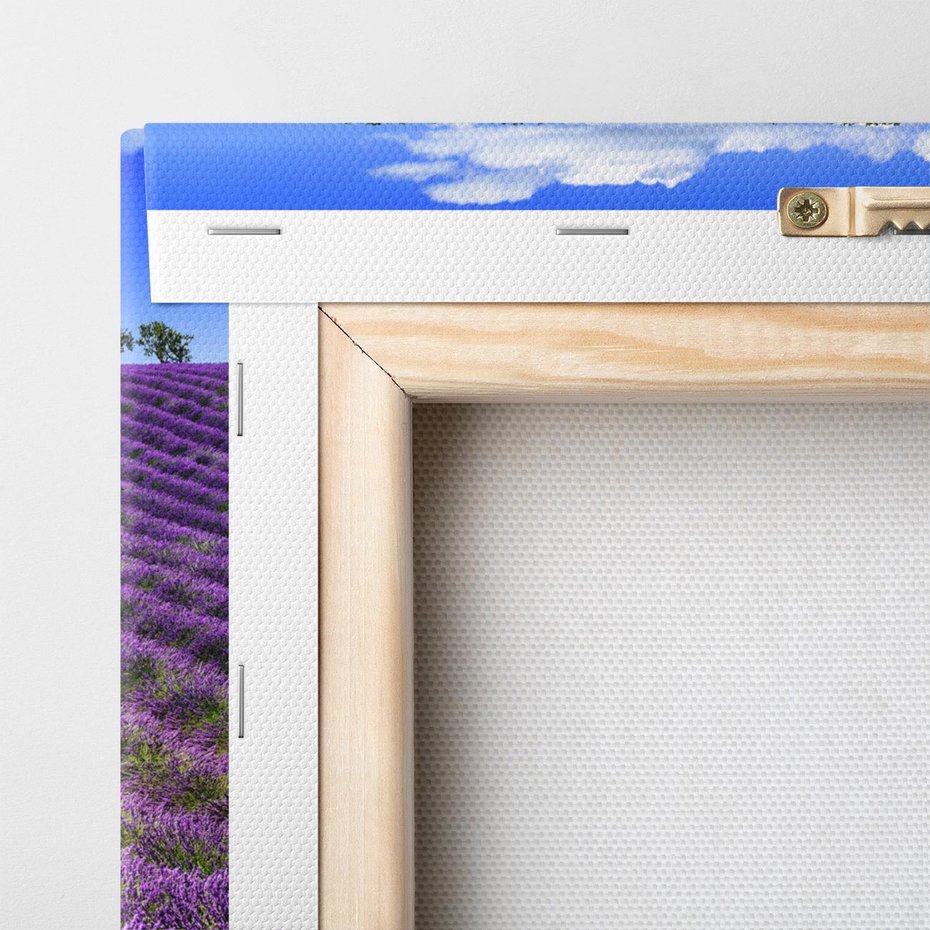 Obraz na płótnie 100x70 - pola wonnych kwiatów - lawenda, kwiaty