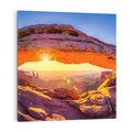 Obraz na płótnie 40x40 - Magia pustyni: skały i bezkresny horyzont - pustynia, skały