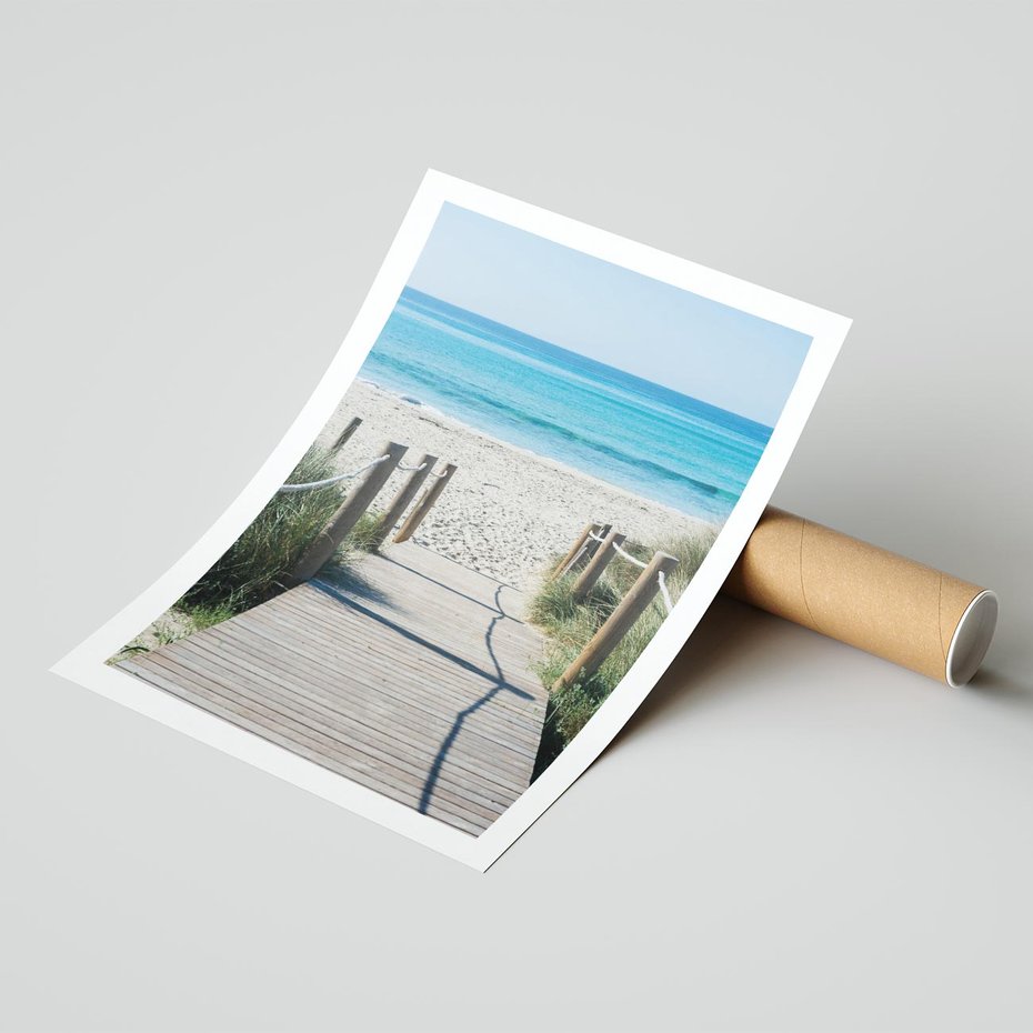 Plakat bez ramy 30x40 - Żywa Natura - plaża, morze