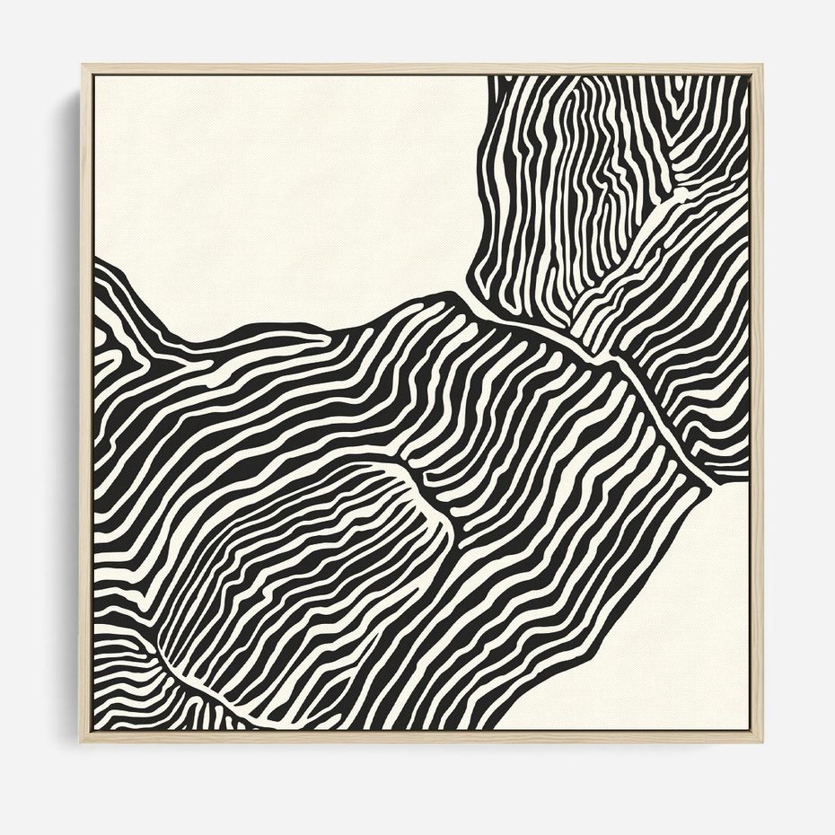 Obraz w ramie 50x50 - Podróżne Impresje - boho plakat, rycina - rama drewno