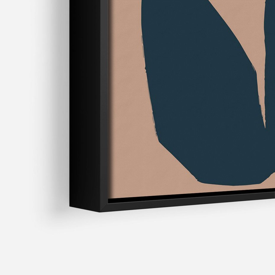 Obraz w ramie 70x100 - Refleksje Boho Przyrody - abstrakcyjny obraz, plakat - rama czarna