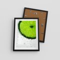 Plakat w ramie 30x40 - Świeżość i kwasowość limonki - limnka, owoce - rama czarna