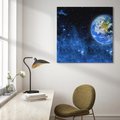 Obraz na płótnie 60x60 - Magia kosmicznej nocy - gwiazdy, kosmos