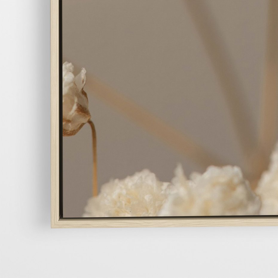 Obraz w ramie 80x120 - Subtelna gipsówka - gipsówka, suche - rama drewno