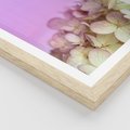 Plakat w ramie 30x40 - Kwiatowa Uroda - kwiaty, hortensje - rama drewno