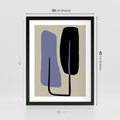 Plakat w ramie 30x40 - Harmonia Nowych Anomalii - minimalizm, boho plakat - rama czarna