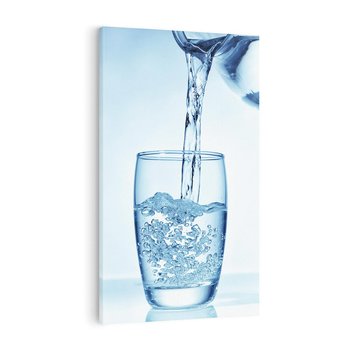 Obraz na płótnie 80x120 - Chłodząca szklanka wody - szklanka, wody