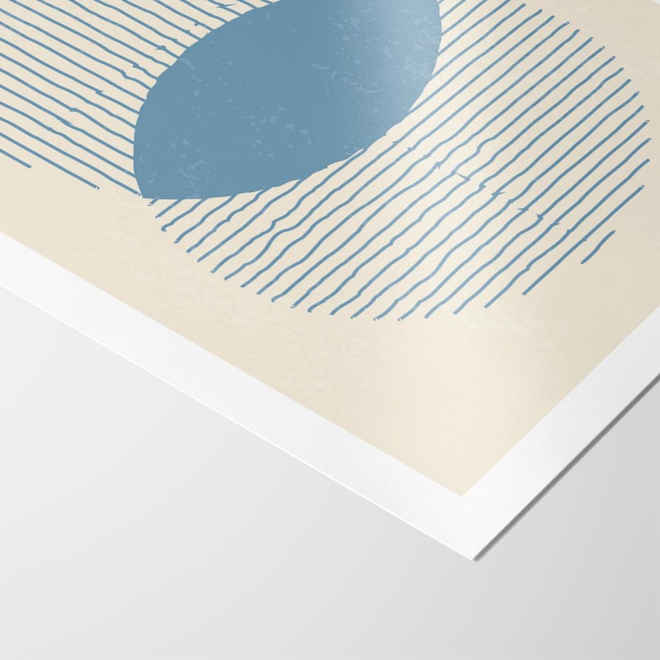 Plakat bez ramy 21x30 - Wnętrza Refleksji - geometryczne kształty, koła