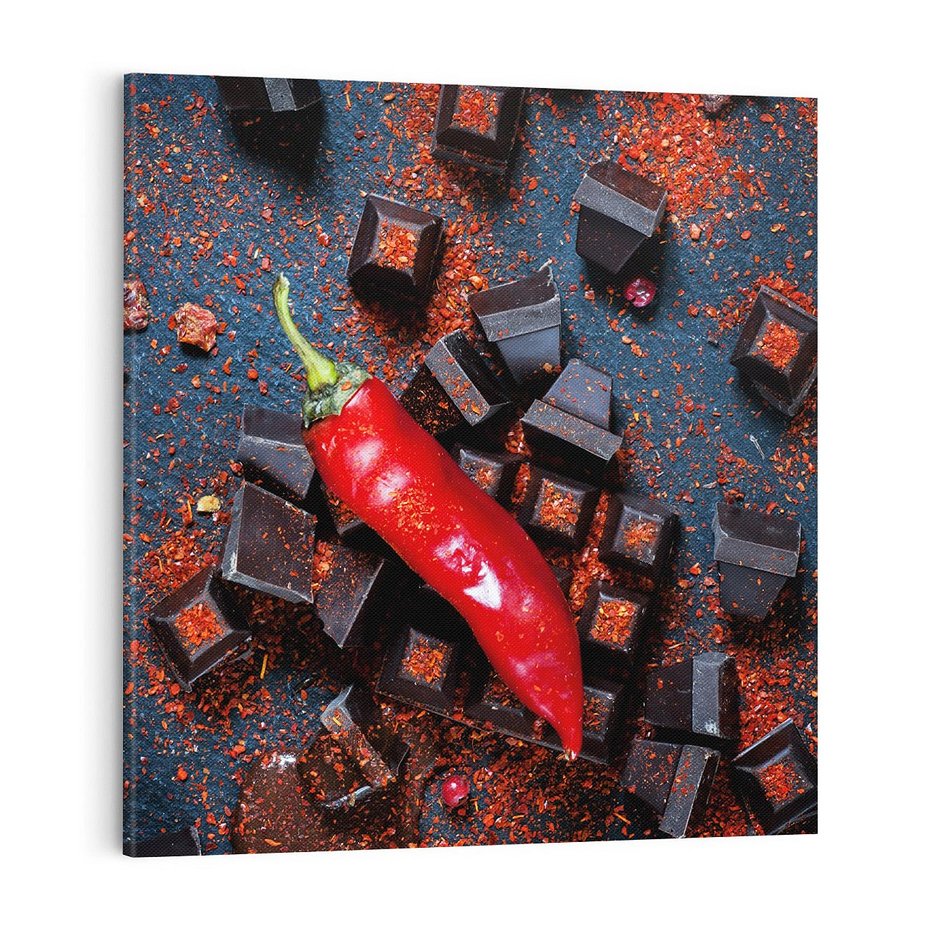 Obraz na płótnie 70x70 - Papryka w Restauracji - restauracja, papryka