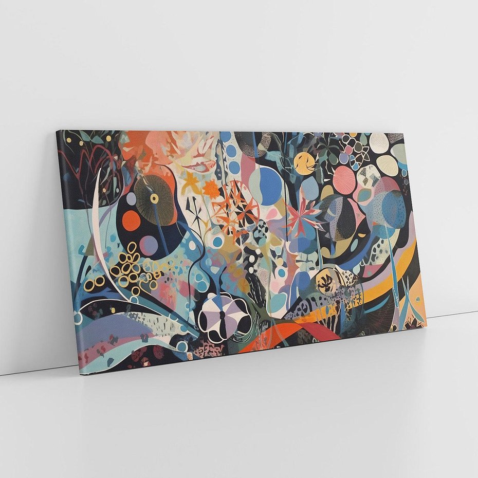 Obraz na płótnie 120x60 - Kolory Pasteli - abstrakcja, olej na płótnie