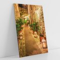 Obraz na płótnie 70x100 - Perspektywa Uliczki Miejskiej - uliczka, perspektywa