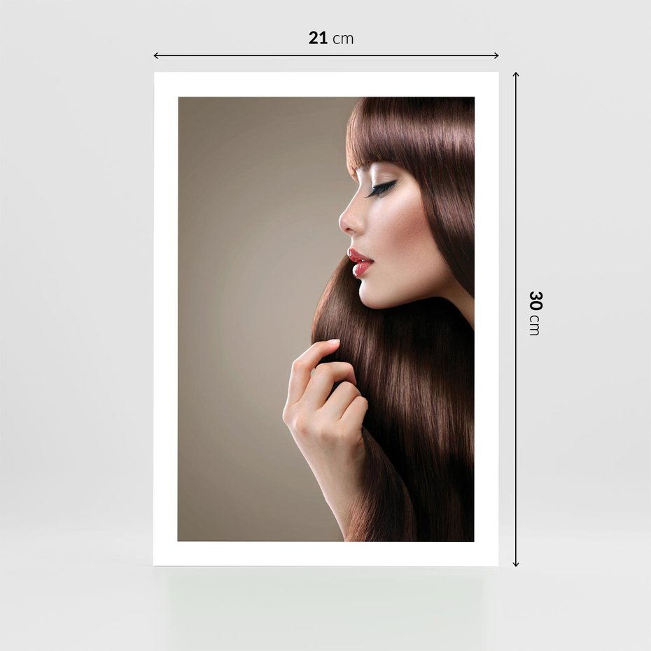Plakat bez ramy 21x30 - Piękno fryzury - włosy, fryzura