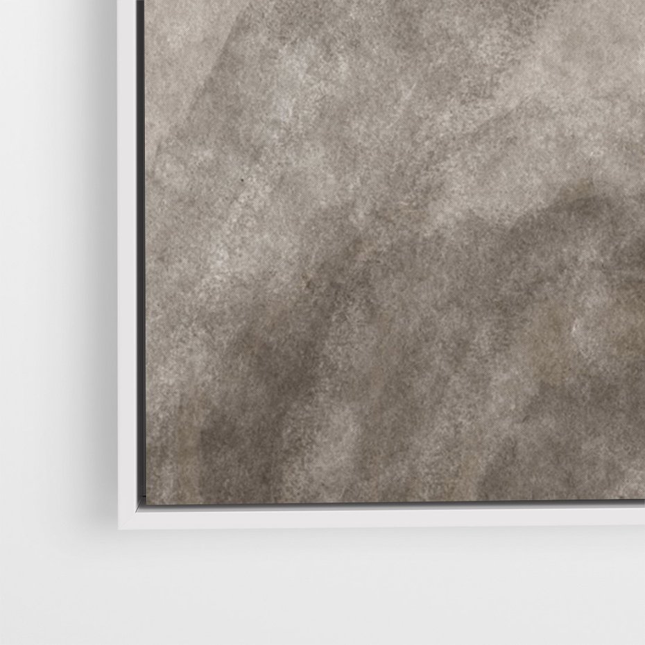 Obraz w ramie 70x100 - Przenikające Kształty - rozmyte cienie, abstrakcja - rama biała