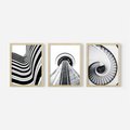 Zestaw obrazy w ramie 50x70 galeria - Sztuka, współczesna, architektura - rama drewno