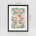 Plakat w ramie 30x40 - Kwiatowe Odbicia - kwiaty polne, plakat - rama czarna