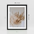 Plakat w ramie 40x50 - Boho Urok Traw Pampasowych - suche trawy, pampas - rama czarna