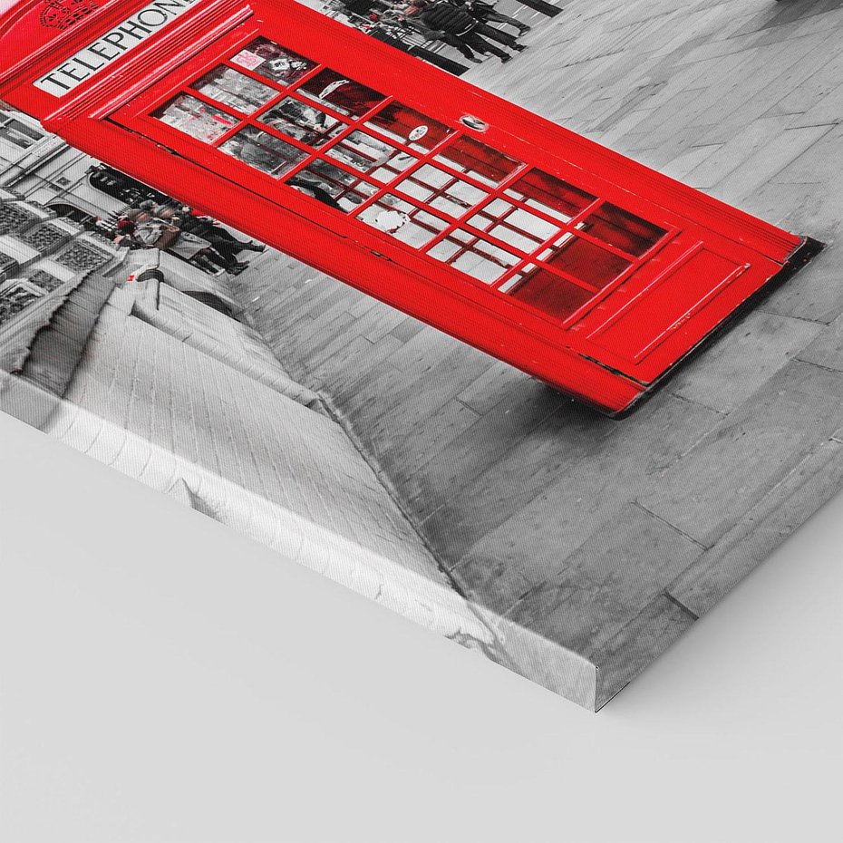 Obraz na płótnie 70x100 - Londyńska Budka przy Big Benie - Londyn, budka