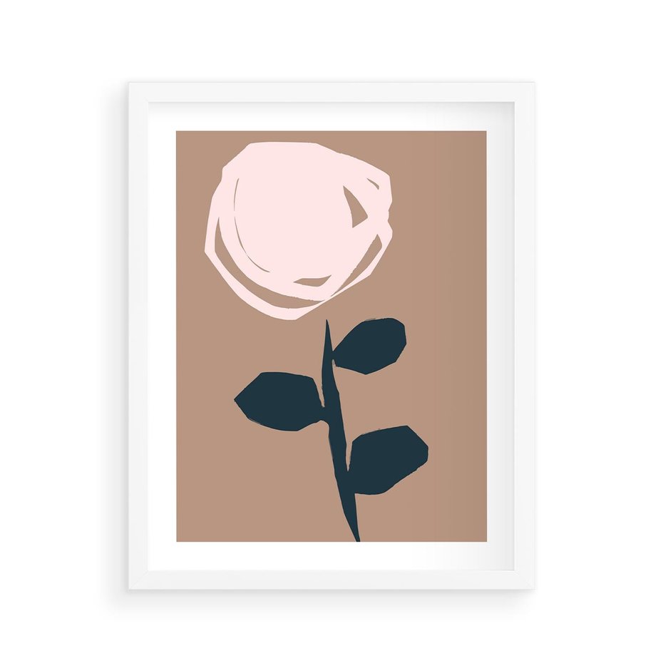 Plakat w ramie 40x50 - Niewytłumaczalne - abstrakcyjny obraz, plakat - rama biała