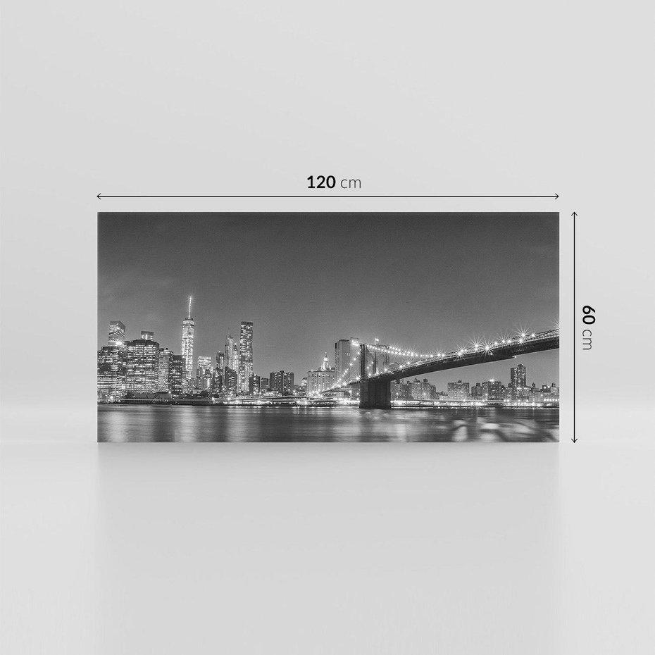 Obraz na płótnie 120x60 - Most w nocnym blasku - Nowy Jork, most