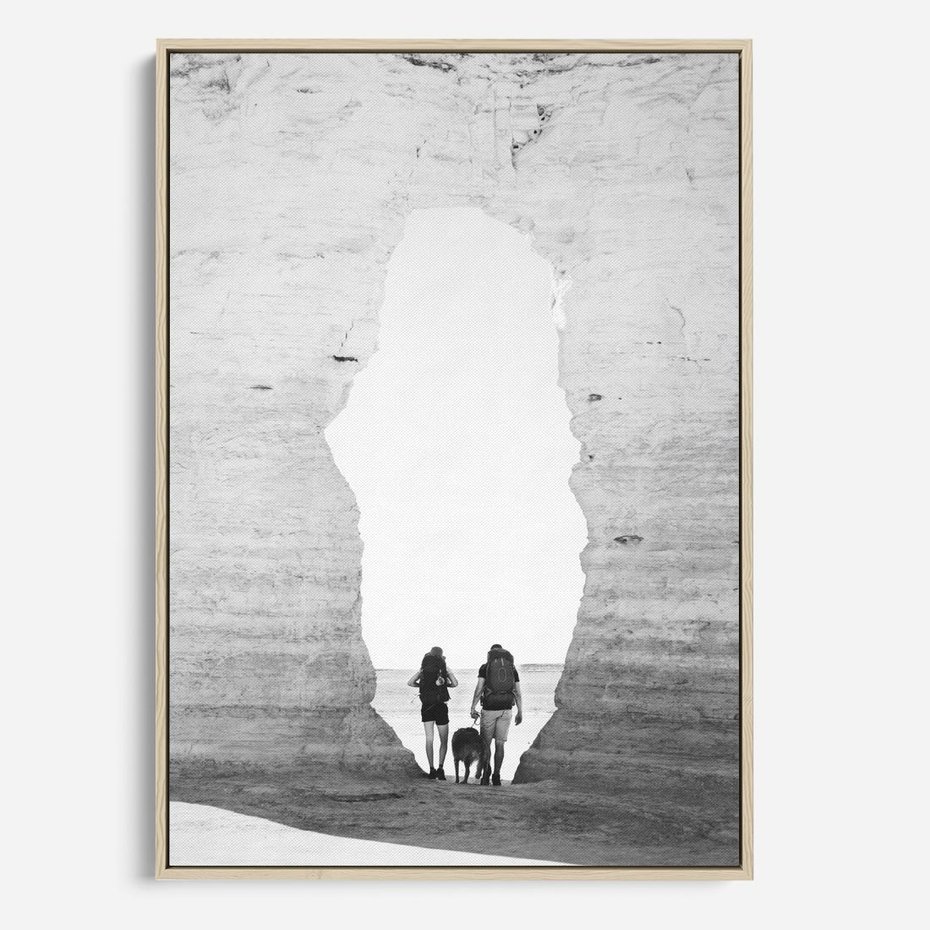 Obraz w ramie 50x70 - Podróżna Eksploracja - Echa Przygody - rama drewno