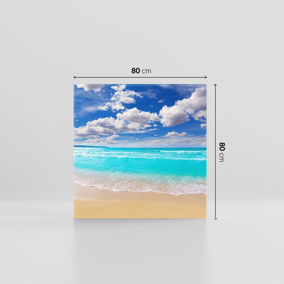 Obraz na płótnie 80x80 - Idylliczna plaża nad morzem - plaża, morze