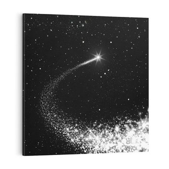 Obraz na płótnie 40x40 - Kometa wśród gwiazd - kometa, gwiazdy
