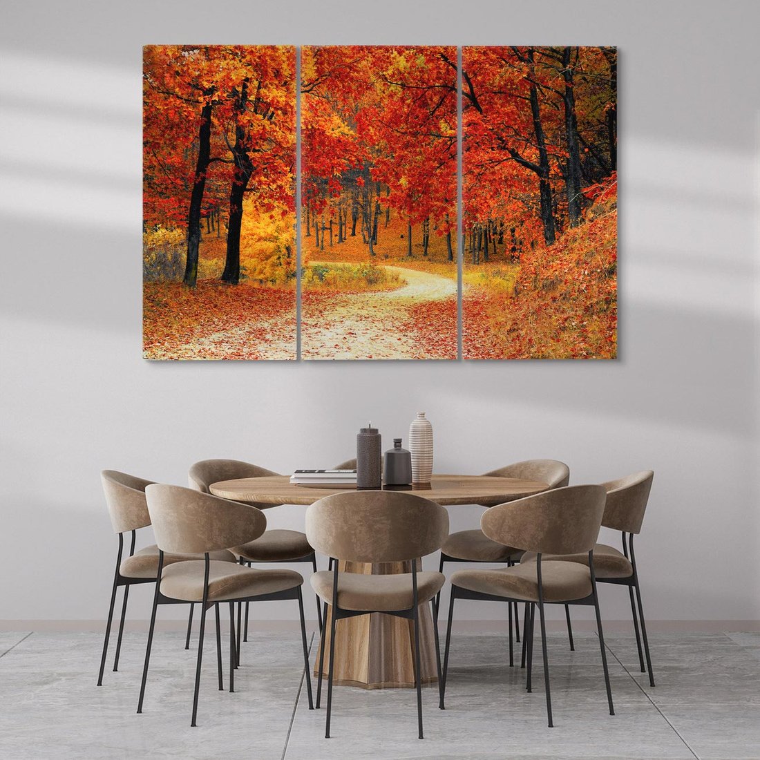 Obraz na płótnie 120x80 - Jesienna melodia lasu - jesień, las