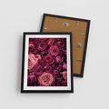Plakat w ramie 40x50 - Róże - piękno kwiatów - róże, kwiaty - rama czarna