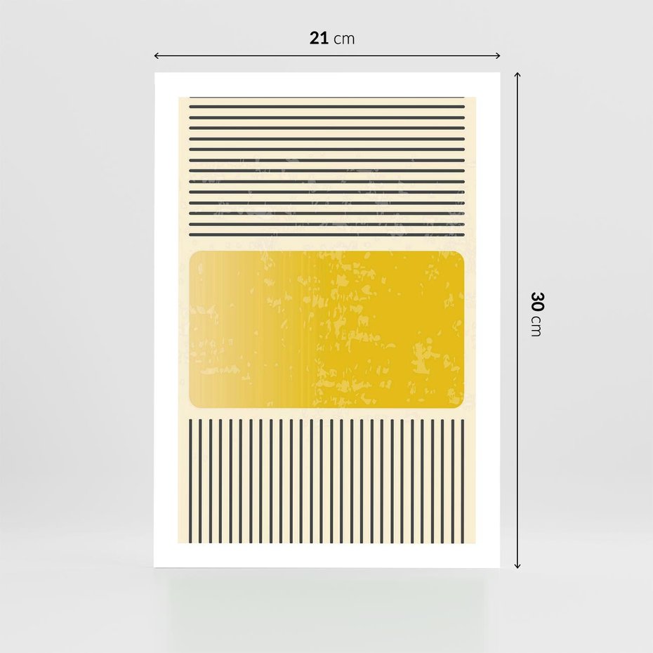 Plakat bez ramy 21x30 - Geometryczna Harmonia - geometria, nowoczesny plakat