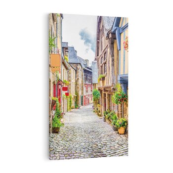 Obraz na płótnie 70x100 - Uliczka w mieście: włoska atmosfera - uliczka, miasto