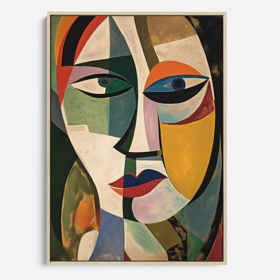 Obraz w ramie 50x70 - Kolorowe Dziwne Wyobrażenia - abstrakcyjny obraz, olejny - rama drewno