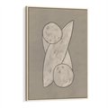 Obraz w ramie 50x70 - Zaklęte Anomalie - nowoczesna geometryczna sztuka, loftowe wnętrze - rama drewno
