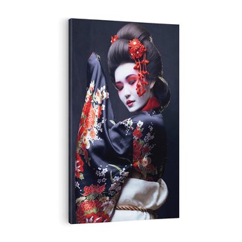 Obraz na płótnie 70x100 - Elegancka japońska gejsza - japońska, gejsza
