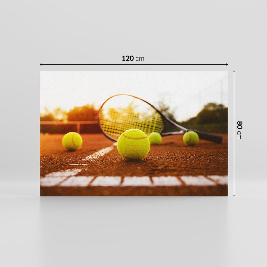 Obraz na płótnie 120x80 - Moc sportowej rywalizacji - tenis, kort