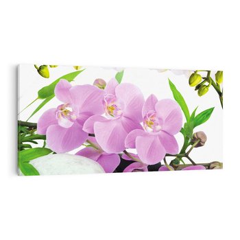 Obraz na płótnie 140x70 - Orchidea w SPA - spa, orchidea