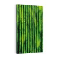 Obraz na płótnie 80x120 - Bambusowy urok zielonej harmonii - bambus, zieleń