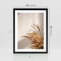 Plakat w ramie 30x40 - Swobodne trawy boho - boho, suche - rama czarna