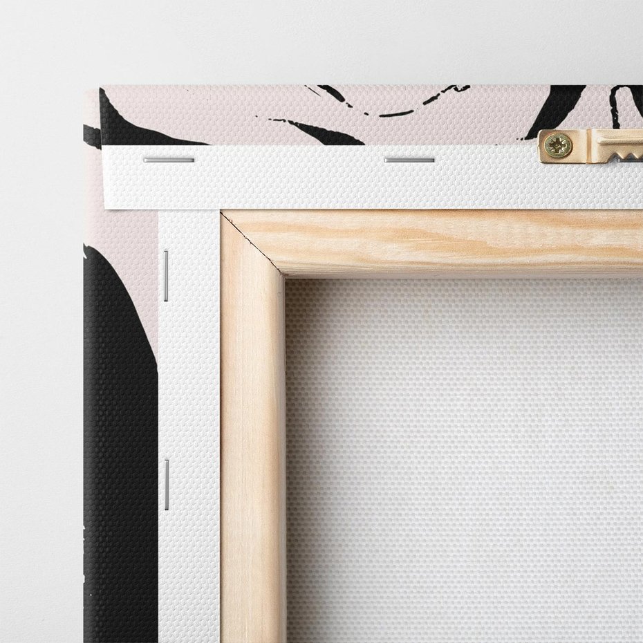 Obraz na płótnie 40x40 - Wibracje w ciemnościach duszy - czarno biała abstrakcja, nieregularne rozmyte linie