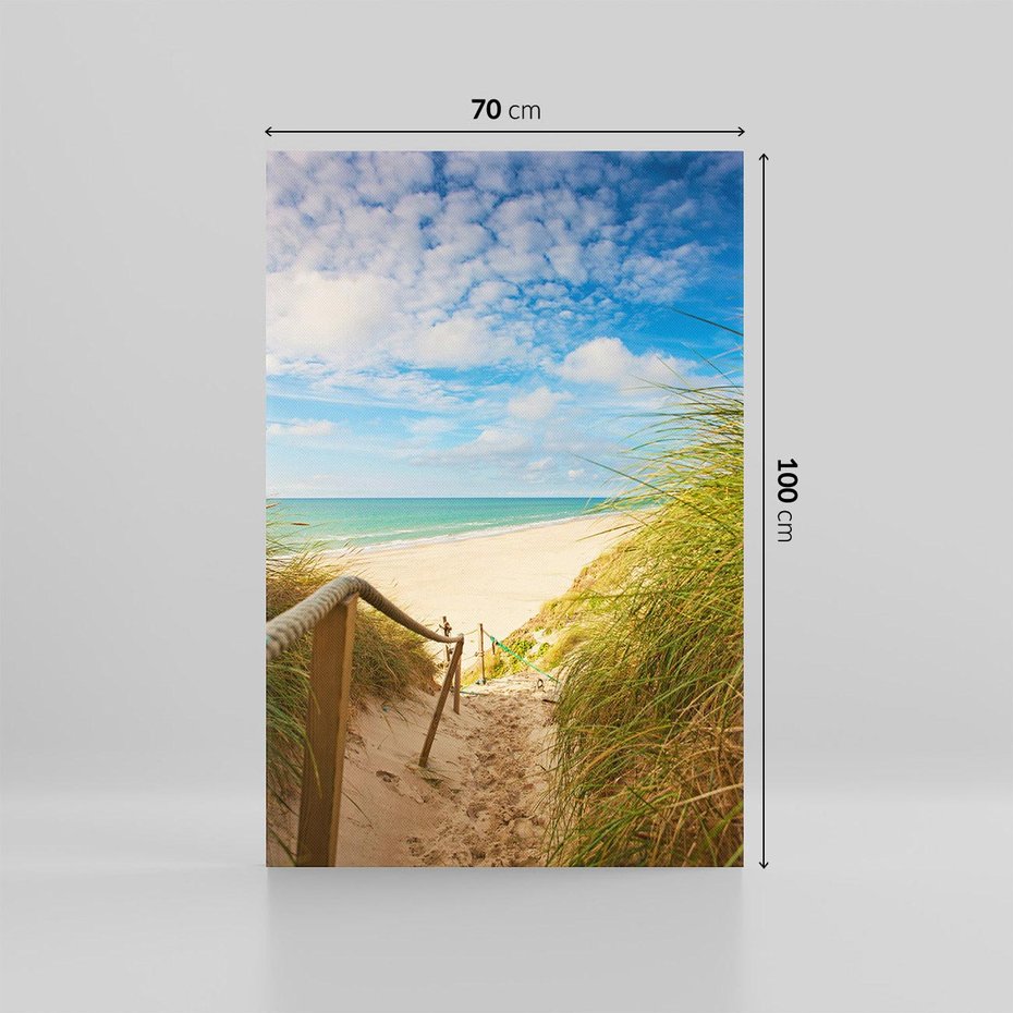 Obraz na płótnie 70x100 - Spokojna plaża nad Bałtykiem - plaża, Bałtyk