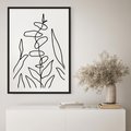 Plakat bez ramy 30x40 - Liście Mocy - mroczna sztuka, minimalizm