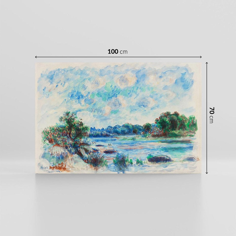 Obraz na płótnie 100x70 - Pejzaż w Pont-Aven (1892), Pierre'a-Auguste Renoir - Reprodukcja - reprodukcja, obraz na płótnie