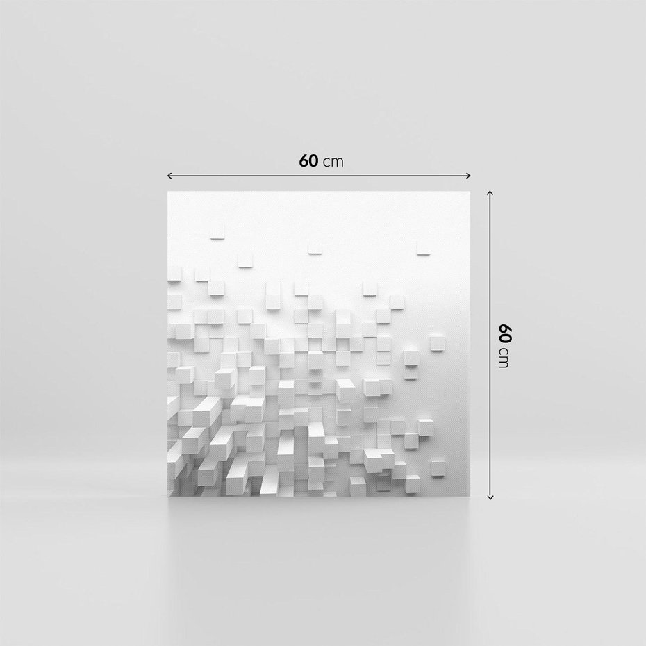 Obraz na płótnie 60x60 - Głębia abstrakcji - ściana, 3D