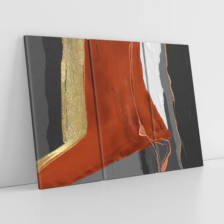 Obraz na płótnie 120x80 - Abstrakcyjna impresja - abstrakcja, nowoczesny