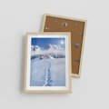 Plakat w ramie 30x40 - Magia zimowych gór - zima, góry - rama drewno