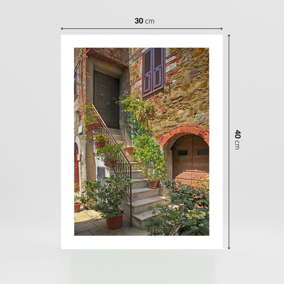 Plakat bez ramy 30x40 - Wznies się na wyżyny - schody, perspektywa