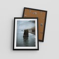 Plakat w ramie 30x40 - Mistyczna Aura - morze, mgła - rama czarna