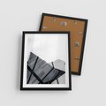 Plakat w ramie 40x50 - Nowoczesna Metropolia - architektura, proste linie - rama czarna