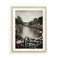 Plakat w ramie 50x70 - Miasto na Wodzie - holenderskie kanały, amsterdam - rama drewno