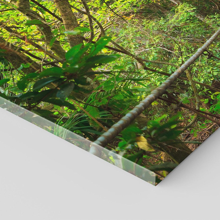 Obraz na płótnie 150x50 - Tajemniczy most w tajskim lesie - Tajlandia, most