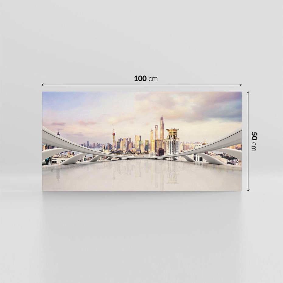 Obraz na płótnie 100x50 - Tętniące życiem Miasto Azji - Chiny, Miasto